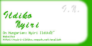 ildiko nyiri business card